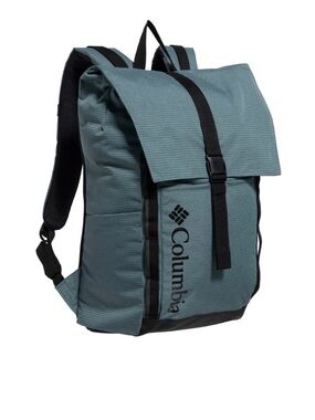 Columbia Slate Blue and Black Roll-Top Backpack
